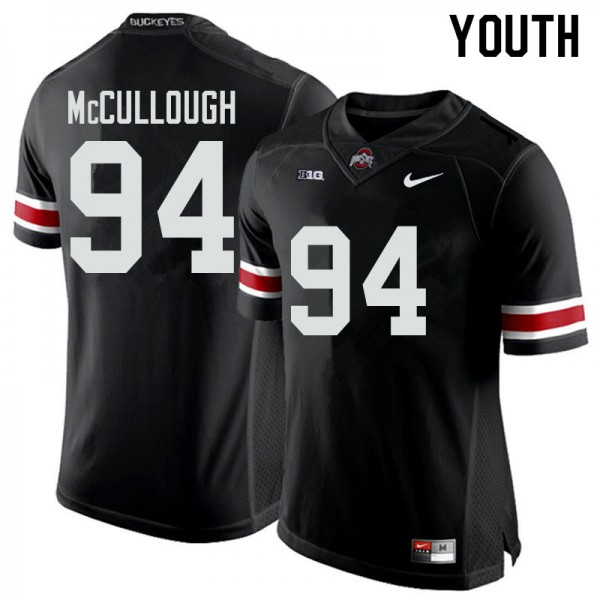 Ohio State Buckeyes #94 Roen McCullough Youth Alumni Jersey Black OSU42100